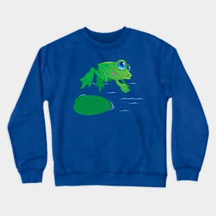 Diving Frog Crewneck Sweatshirt